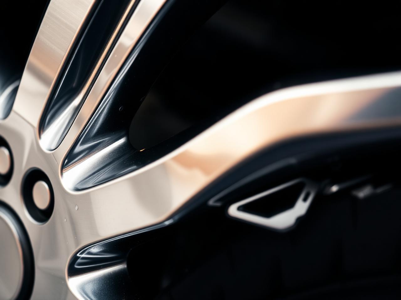 Polished alloy wheel